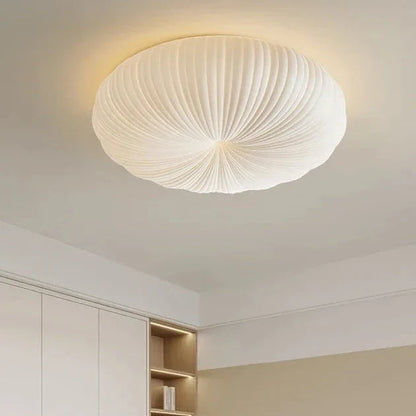 Ceiling Light Pleated Diffuser Integrated Warm White LED