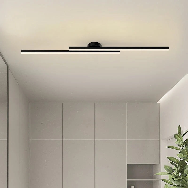 Ceiling Light Semi-Recessed Aluminum LED Three-Color Switchable