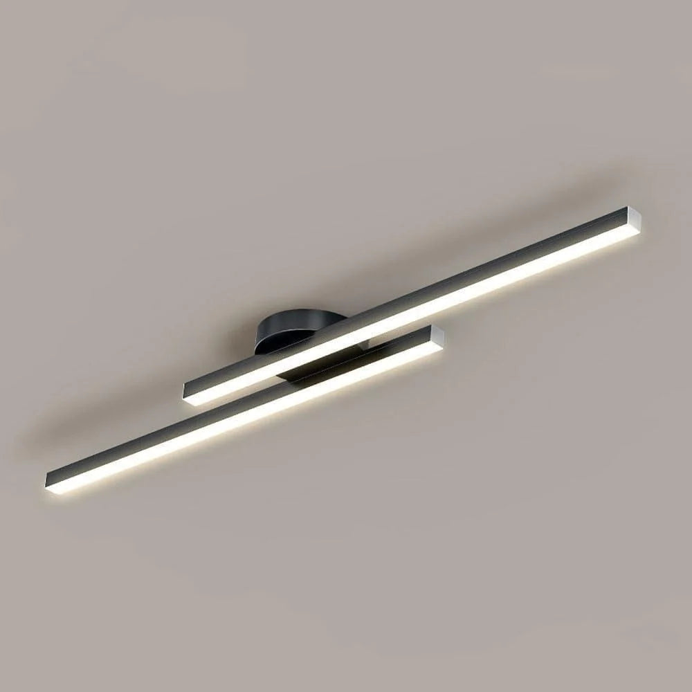 Ceiling Light Semi-Recessed Aluminum LED Three-Color Switchable