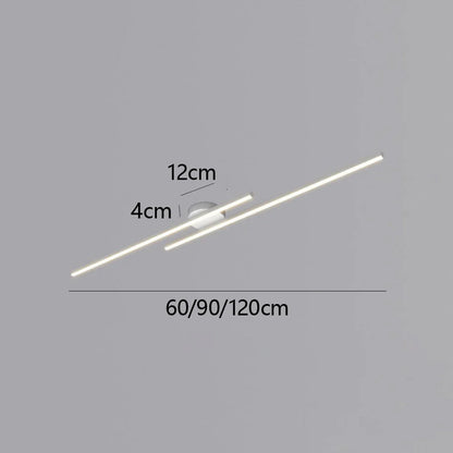 Ceiling Light Semi-Recessed Aluminum LED Three-Color Switchable
