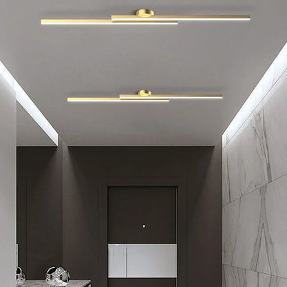 Ceiling Light Semi-Recessed Aluminum LED Three-Color Switchable