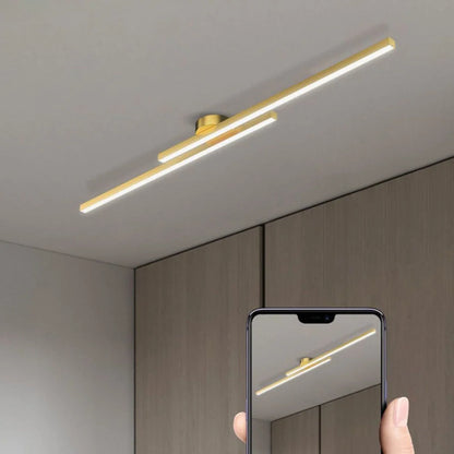 Ceiling Light Semi-Recessed Aluminum LED Three-Color Switchable