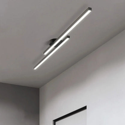 Ceiling Light Semi-Recessed Aluminum LED Three-Color Switchable