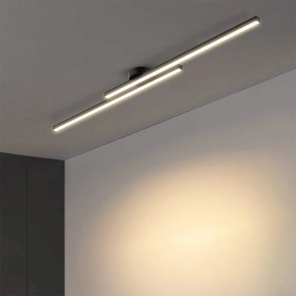 Ceiling Light Semi-Recessed Aluminum LED Three-Color Switchable