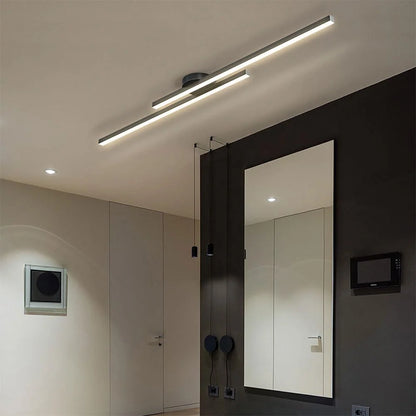 Ceiling Light Semi-Recessed Aluminum LED Three-Color Switchable
