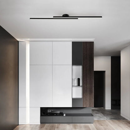 Ceiling Light Semi-Recessed Aluminum LED Three-Color Switchable