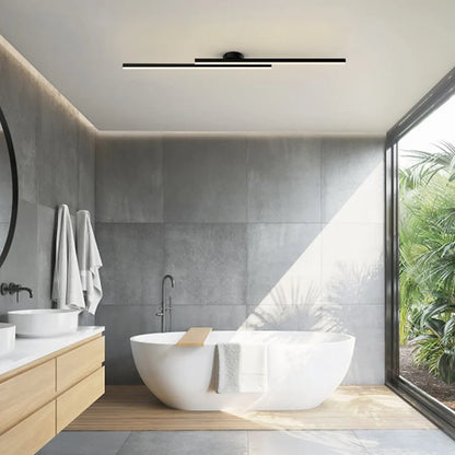 Ceiling Light Semi-Recessed Aluminum LED Three-Color Switchable