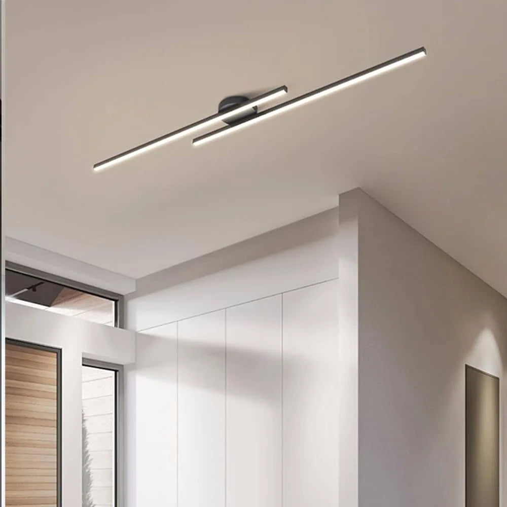 Ceiling Light Semi-Recessed Aluminum LED Three-Color Switchable