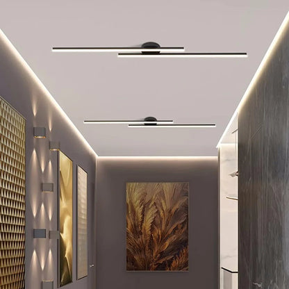 Ceiling Light Semi-Recessed Aluminum LED Three-Color Switchable