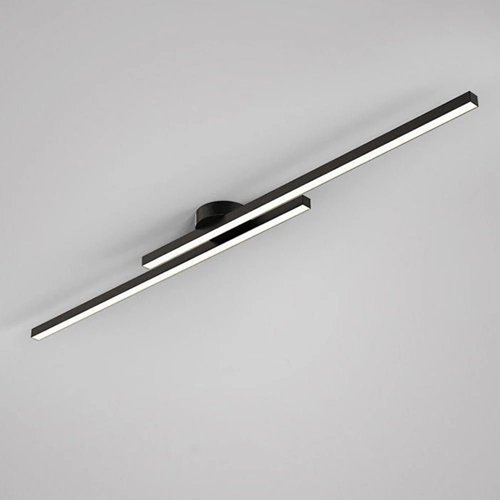 Ceiling Light Semi-Recessed Aluminum LED Three-Color Switchable