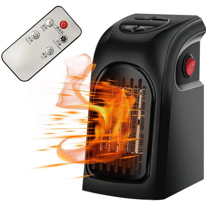 Ceramic Fan Heater 400W Adjustable Thermostat 12-Hour Timer