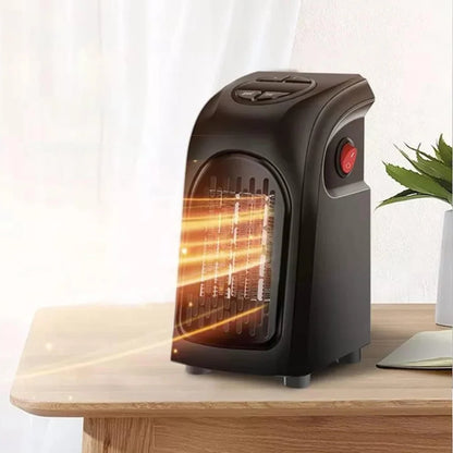 Ceramic Fan Heater 400W Adjustable Thermostat 12-Hour Timer