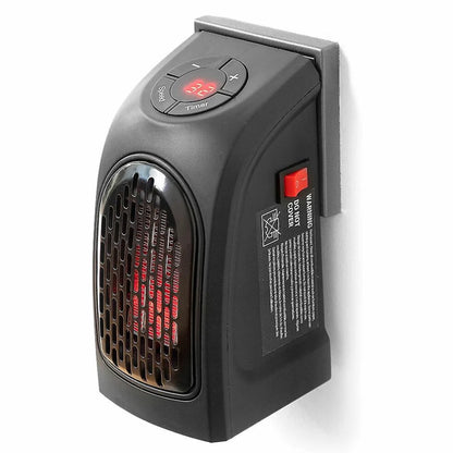 Ceramic Fan Heater 400W Adjustable Thermostat 12-Hour Timer