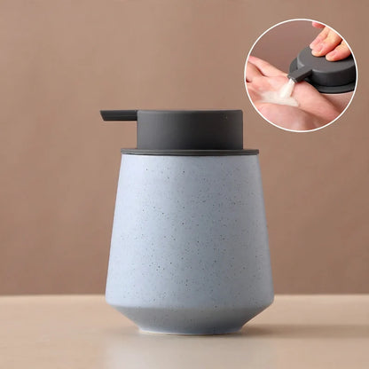 Ceramic Soap Dispenser One-Handed Pump Easy-Clean Surface
