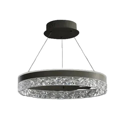 Chandelier Layered Ring Design Integrated LED Dimmable With Remote Control