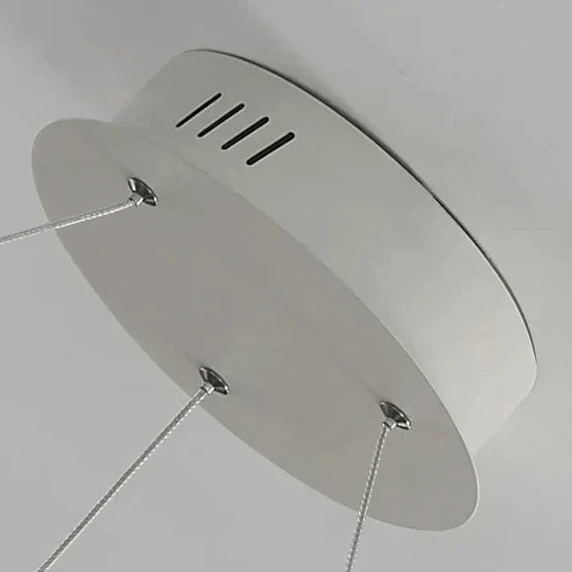 Chandelier Layered Ring Design Integrated LED Dimmable With Remote Control