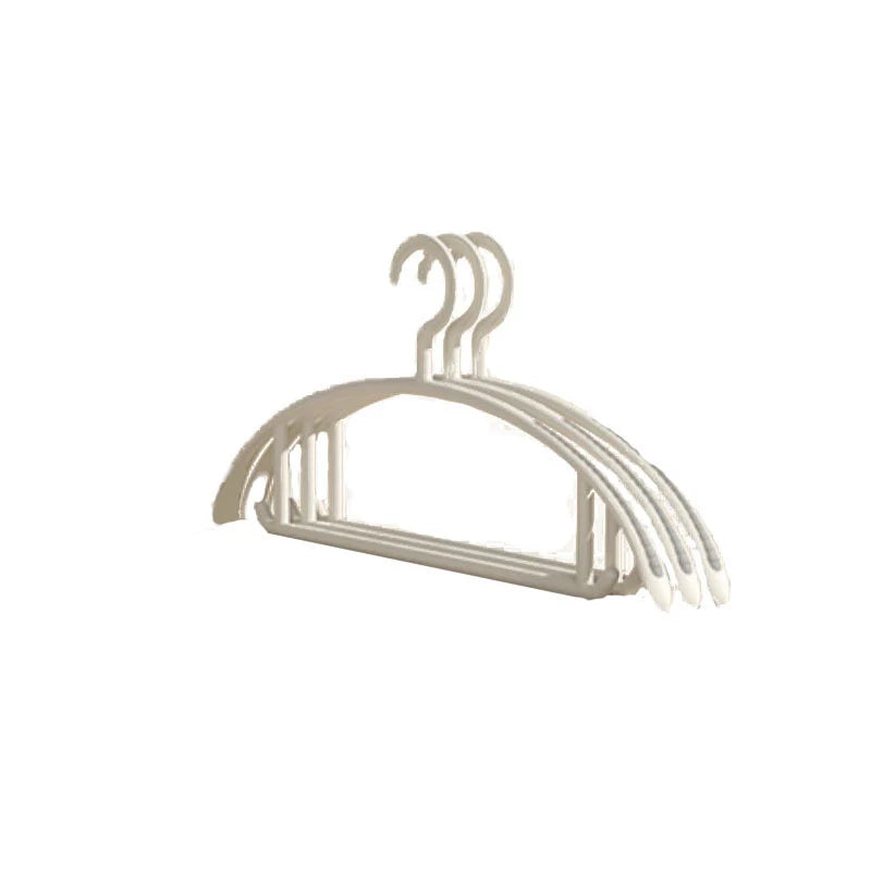 Clothes Hangers Non-Slip Lightweight Plastic Shoulder-Friendly Shape