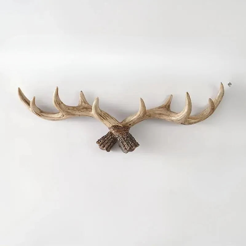 Coat Rack Antler Design Wall-Mounted Multiple Hooks