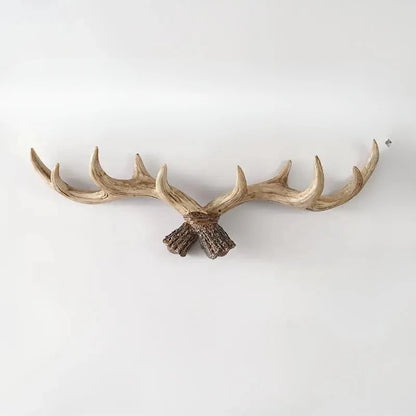 Coat Rack Antler Design Wall-Mounted Multiple Hooks
