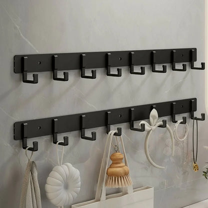 Coat Rack Wall-Mounted Metal Multiple Hooks