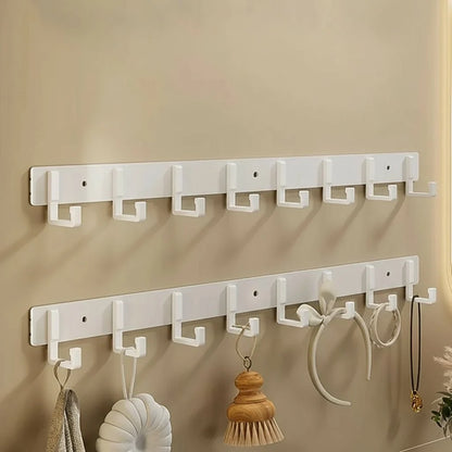 Coat Rack Wall-Mounted Metal Multiple Hooks