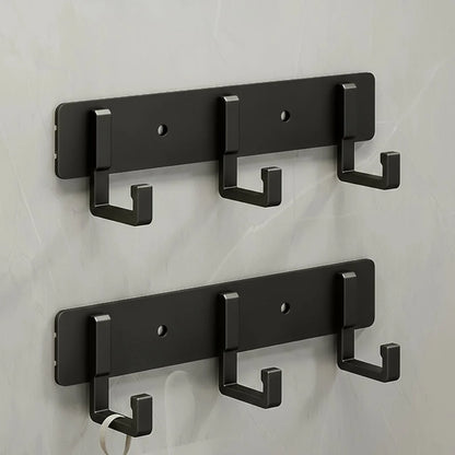 Coat Rack Wall-Mounted Metal Multiple Hooks