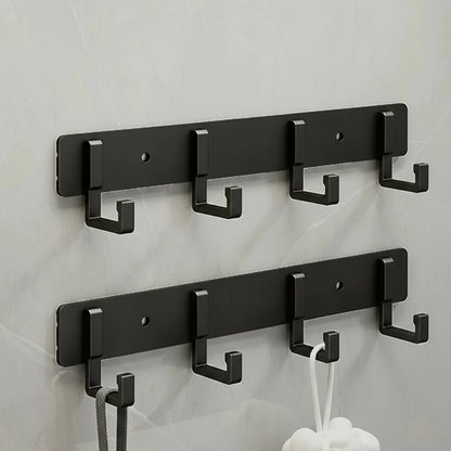 Coat Rack Wall-Mounted Metal Multiple Hooks