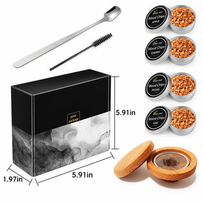 Cocktail Smoker Kit Personalized Engraved Lid Torch Included