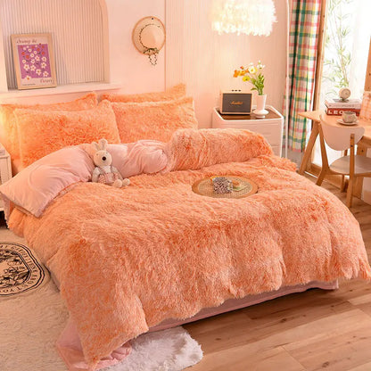 Comforter Set Plush Sherpa Fleece Machine Washable**