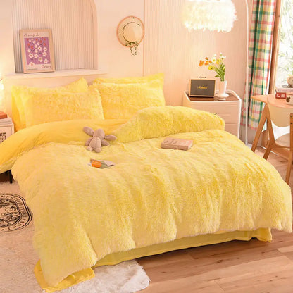 Comforter Set Plush Sherpa Fleece Machine Washable**