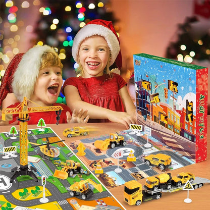 Construction Advent Calendar Toy Vehicles & Play Mat