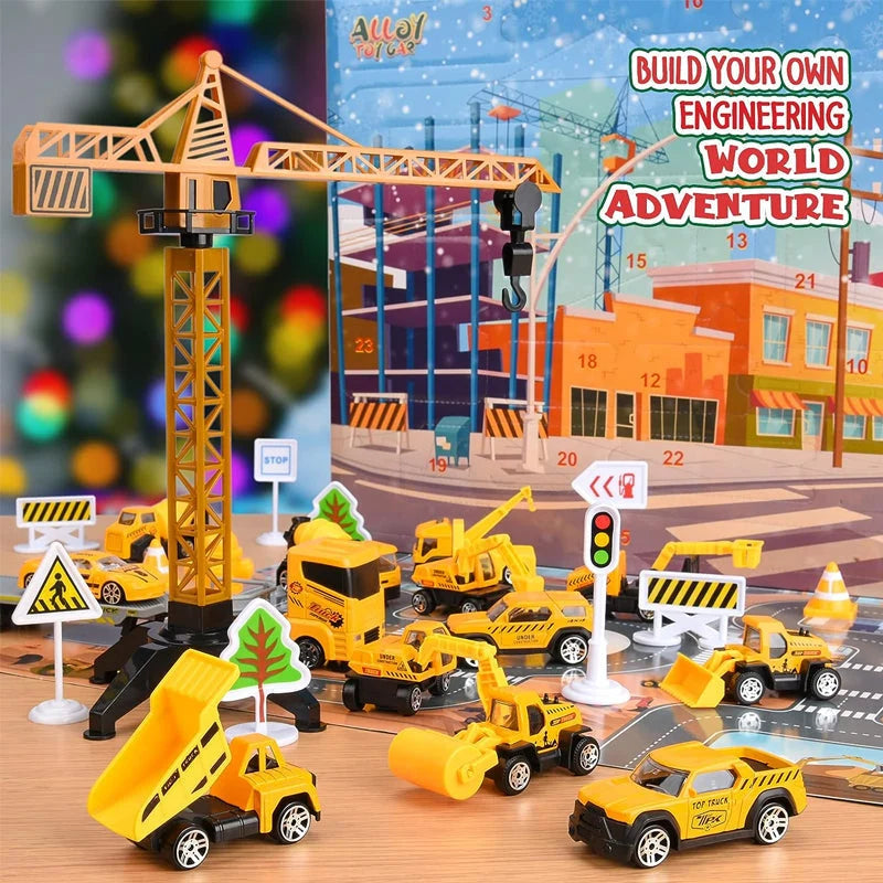 Construction Advent Calendar Toy Vehicles & Play Mat