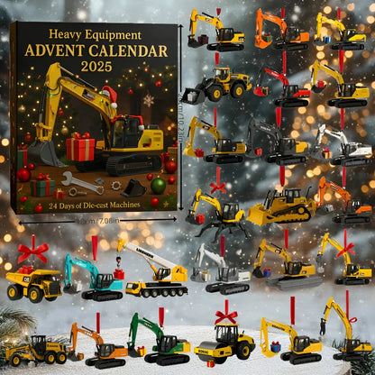 Construction Vehicle Advent Calendar 24 Die-Cast Metal Models