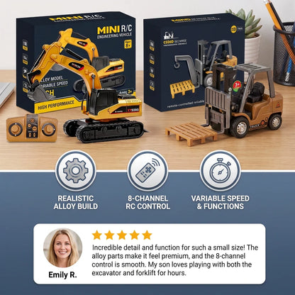Construction Vehicle Remote-Controlled 1:64 Scale
