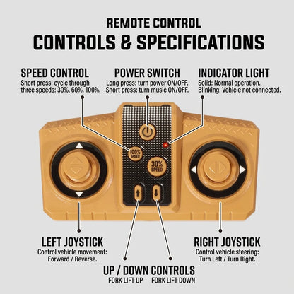 Construction Vehicle Remote-Controlled 1:64 Scale