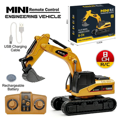 Construction Vehicle Remote-Controlled 1:64 Scale
