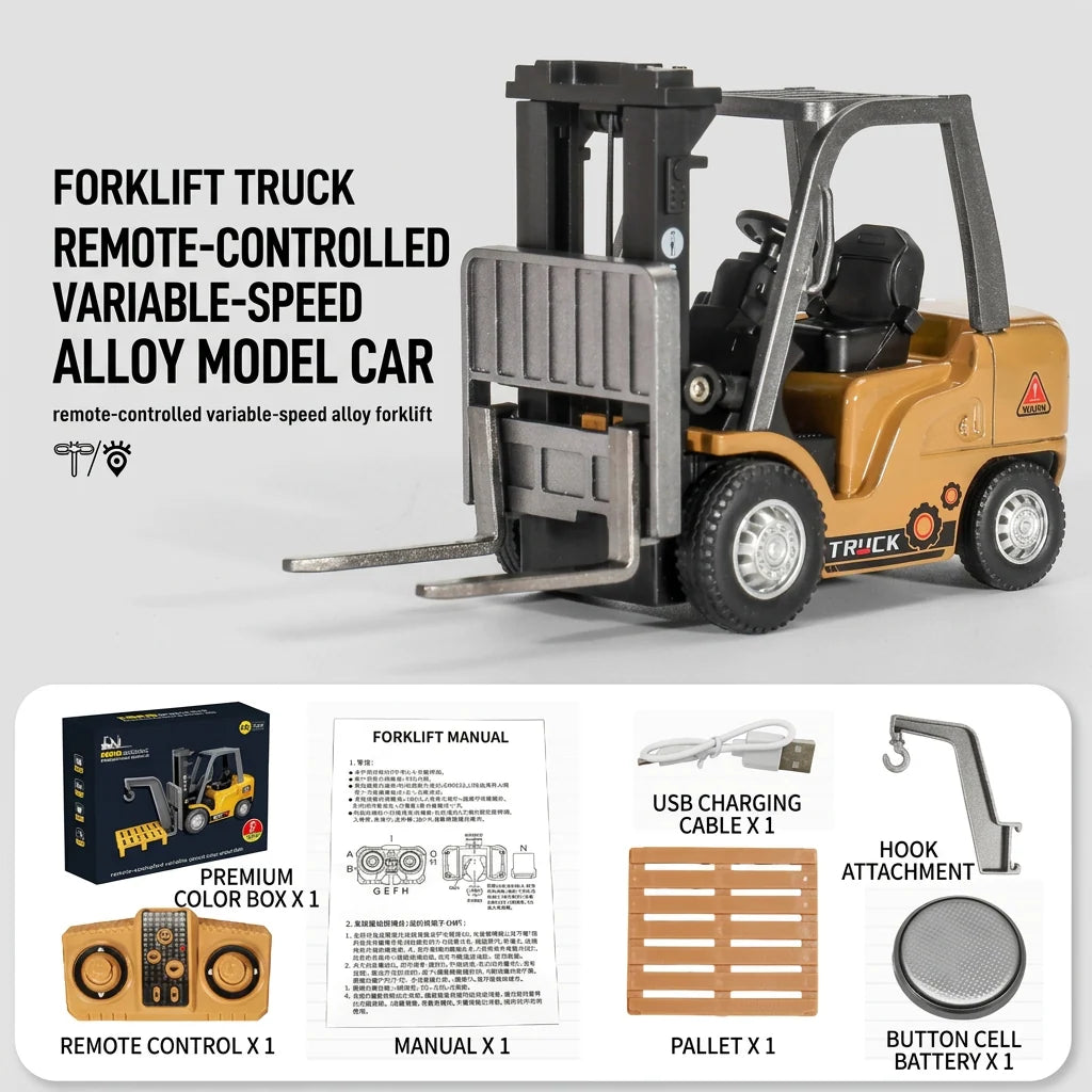 Construction Vehicle Remote-Controlled 1:64 Scale