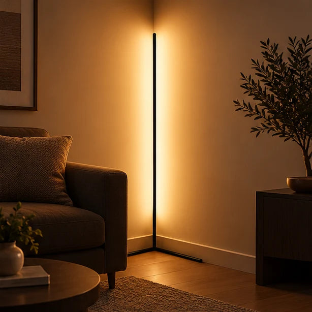Corner Floor Lamp Dimmable LED Remote Control