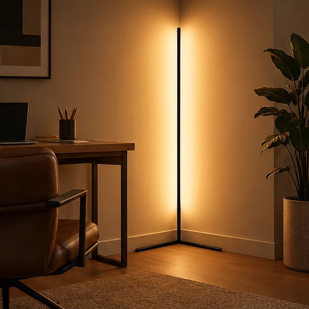 Corner Floor Lamp Dimmable LED Remote Control