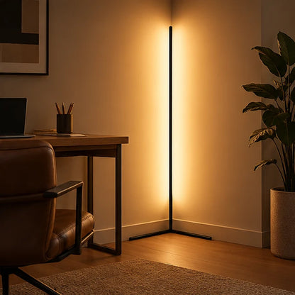Corner Floor Lamp Dimmable LED Remote Control