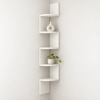Corner Wall Shelf Multi-Tier Space-Saving