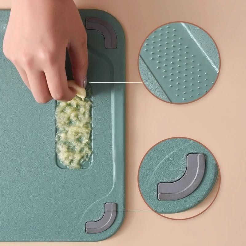 Cutting Board Double-Sided Stainless Steel & Non-Stick Juice Groove