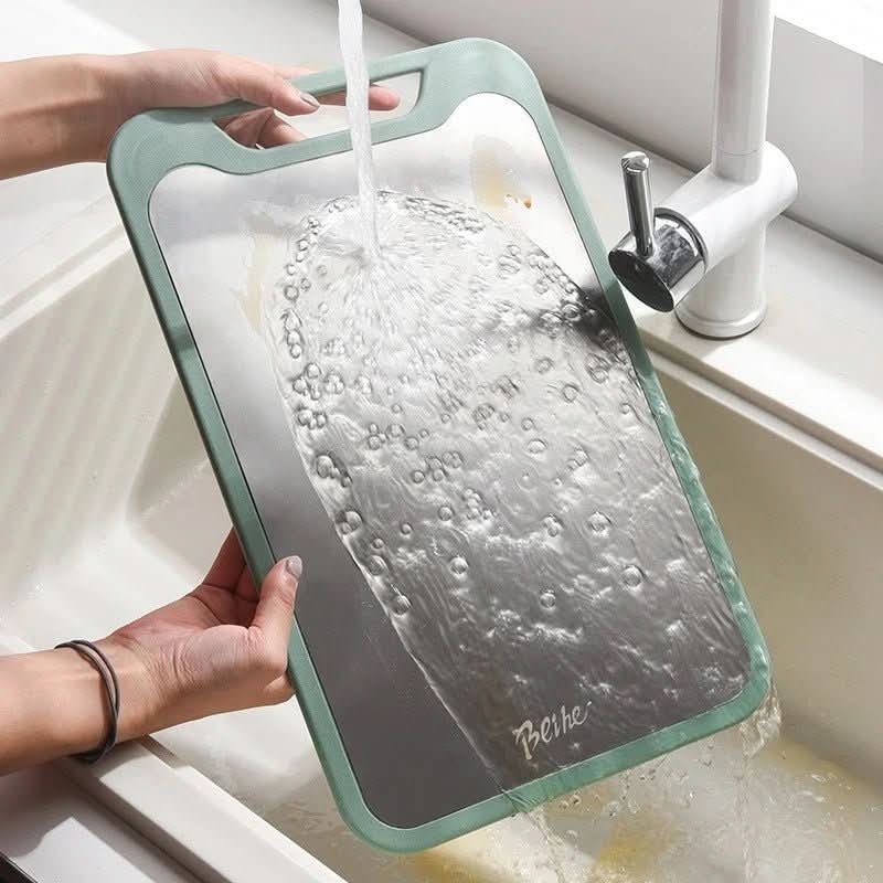 Cutting Board Double-Sided Stainless Steel & Non-Stick Juice Groove