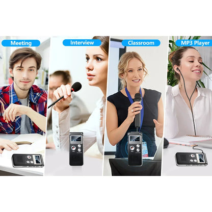 Digital Voice Recorder Voice-Activated Built-In Speaker & Headphone Jack