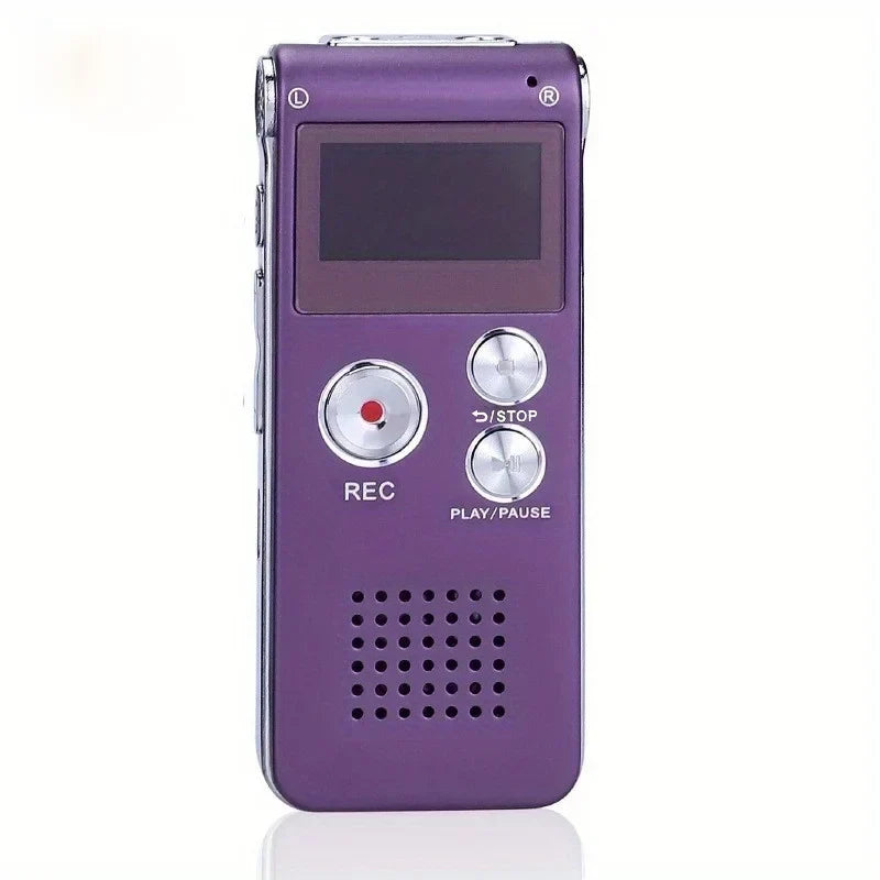 Digital Voice Recorder Voice-Activated Built-In Speaker & Headphone Jack
