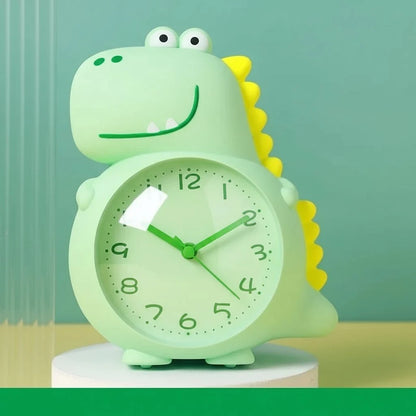 Dinosaur Alarm Clock Silent Mechanism Gentle Wake-Up Light