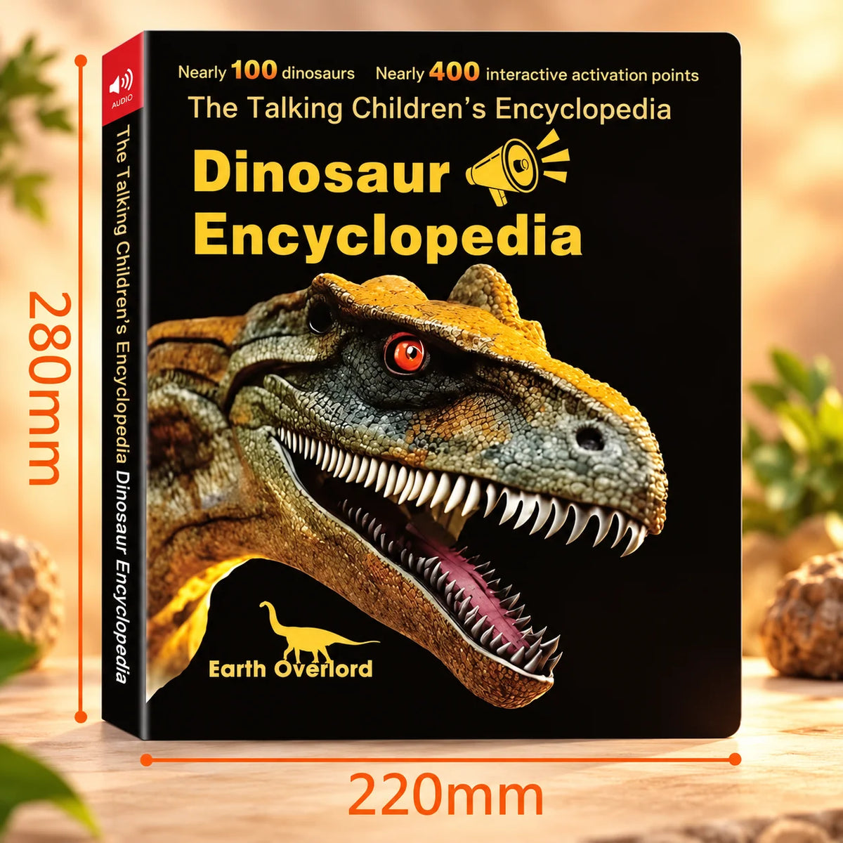 Dinosaur Encyclopedia Book Interactive Audio Screen-Free Learning