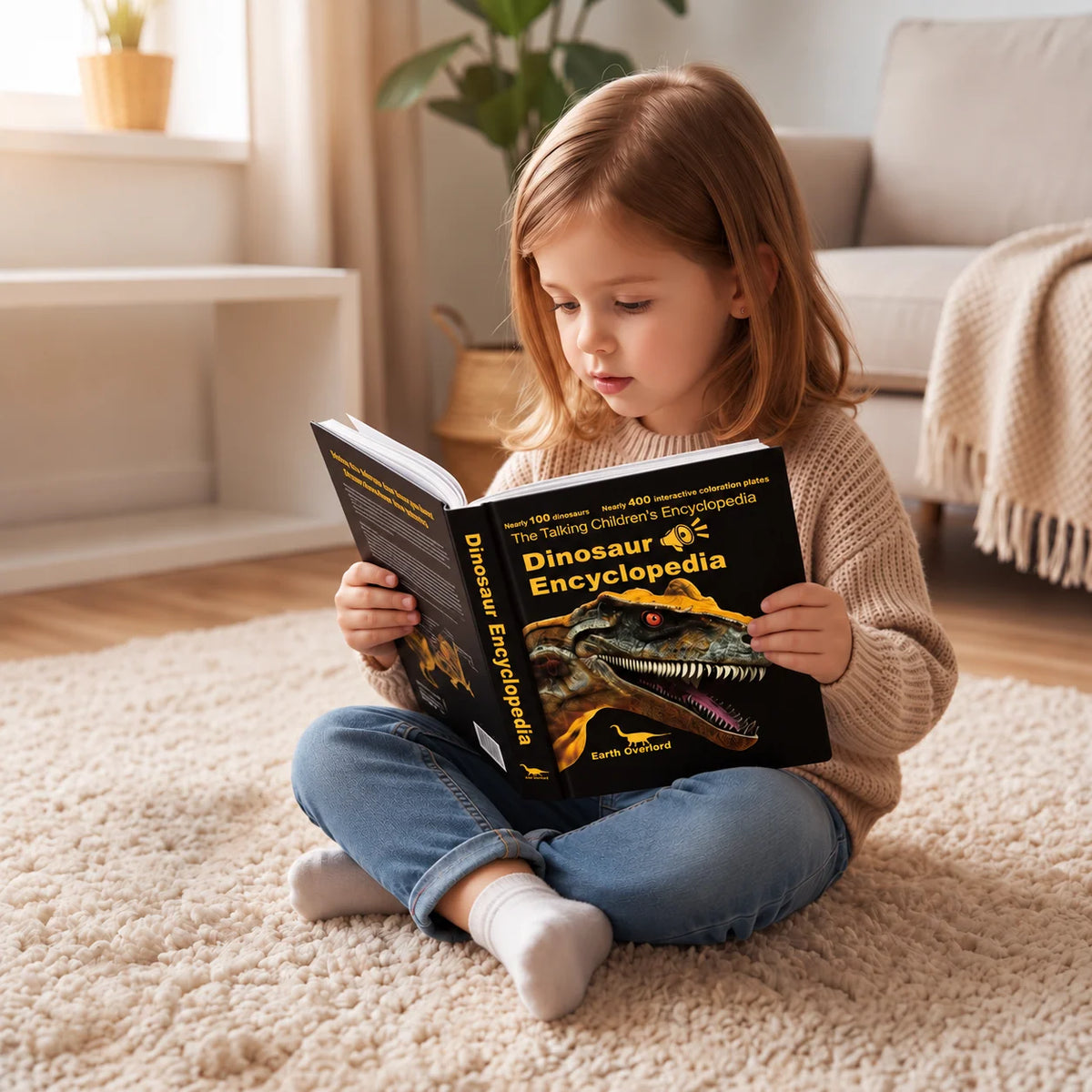 Dinosaur Encyclopedia Book Interactive Audio Screen-Free Learning