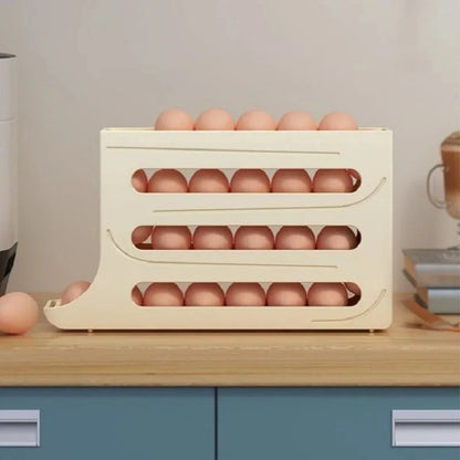 Egg Storage Box Automatic Rolling 30-Egg Capacity
