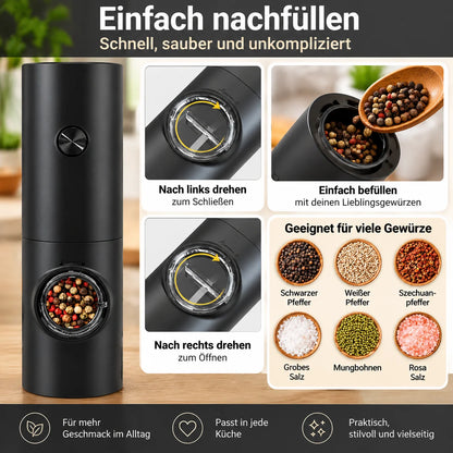 Electric Salt & Pepper Grinder Set Tilt-Activated LED</|im_end|>